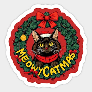 Meowy Catmas Sticker